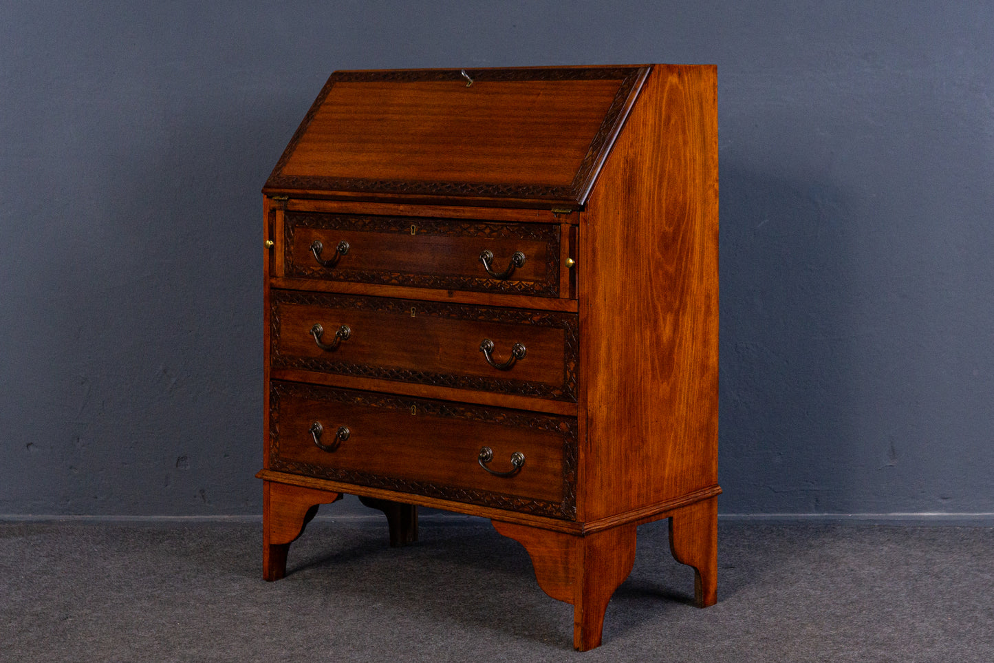 kleiner Sekretär Schreibtisch Kommode Schrank Alt Antik MÖBLINGER 2406_2603