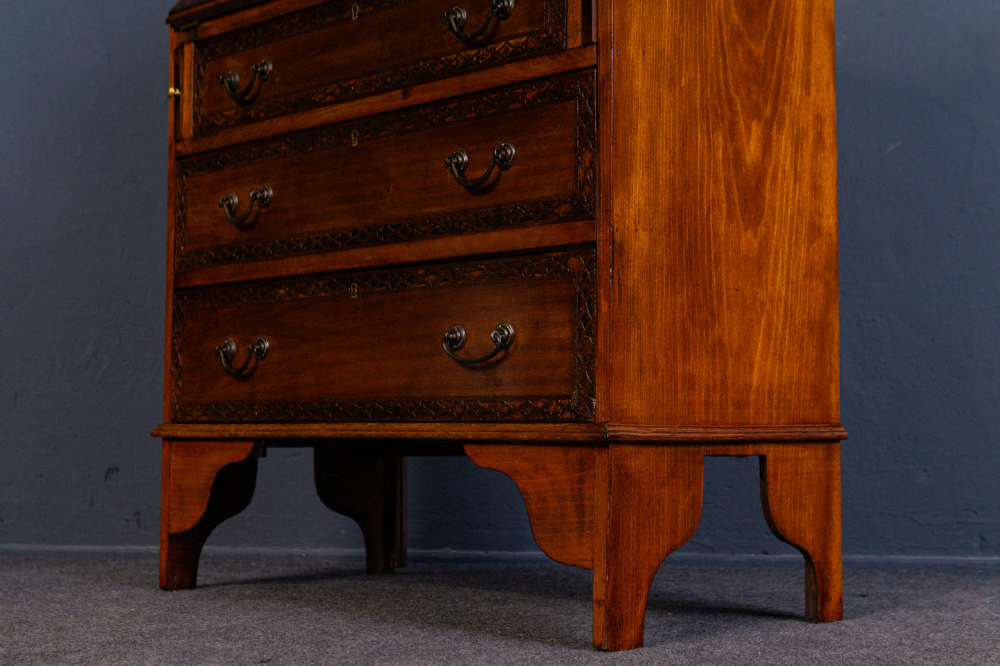 kleiner Sekretär Schreibtisch Kommode Schrank Alt Antik MÖBLINGER 2406_2603