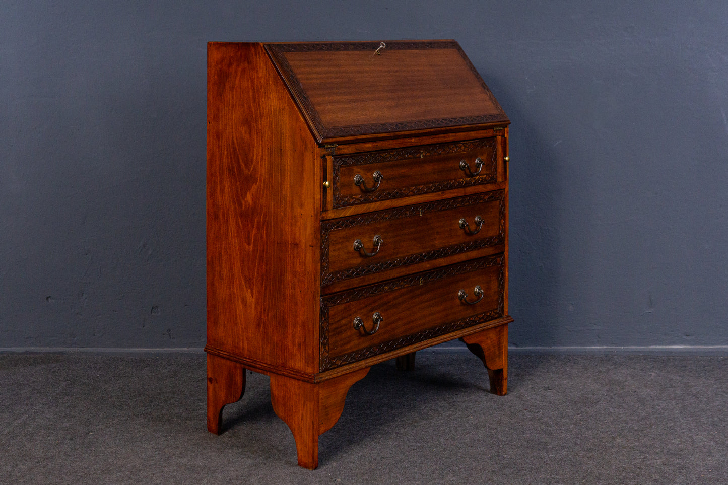kleiner Sekretär Schreibtisch Kommode Schrank Alt Antik MÖBLINGER 2406_2603