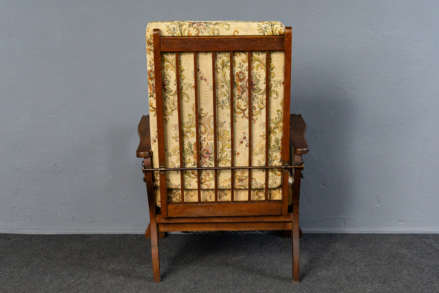 verstellbarer Sessel im typischen Englischen Stil, Anfang des 20.Jahrhunderts - Stuhl Armlehnensessel Chair Alt Antik MÖBLINGER