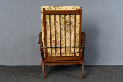 verstellbarer Sessel im typischen Englischen Stil, Anfang des 20.Jahrhunderts - Stuhl Armlehnensessel Chair Alt Antik MÖBLINGER