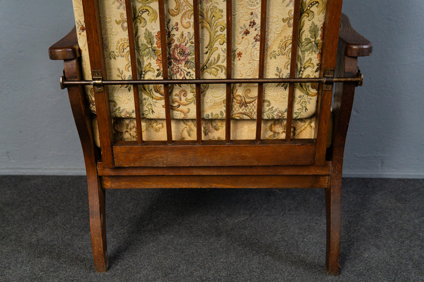 verstellbarer Sessel im typischen Englischen Stil, Anfang des 20.Jahrhunderts - Stuhl Armlehnensessel Chair Alt Antik MÖBLINGER