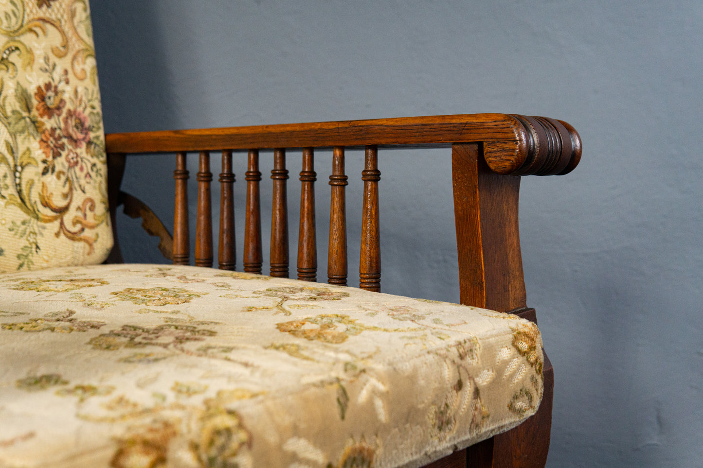 verstellbarer Sessel im typischen Englischen Stil, Anfang des 20.Jahrhunderts - Stuhl Armlehnensessel Chair Alt Antik MÖBLINGER