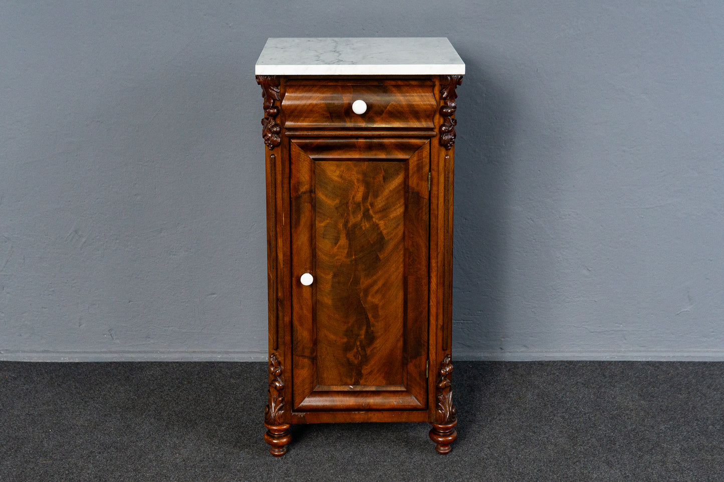 Schöner Louis Philippe Nachtschrank, Mitte des 19.Jahrhunderts - Nachttisch Kommode Regal Schrank Alt Antik MÖBLINGER