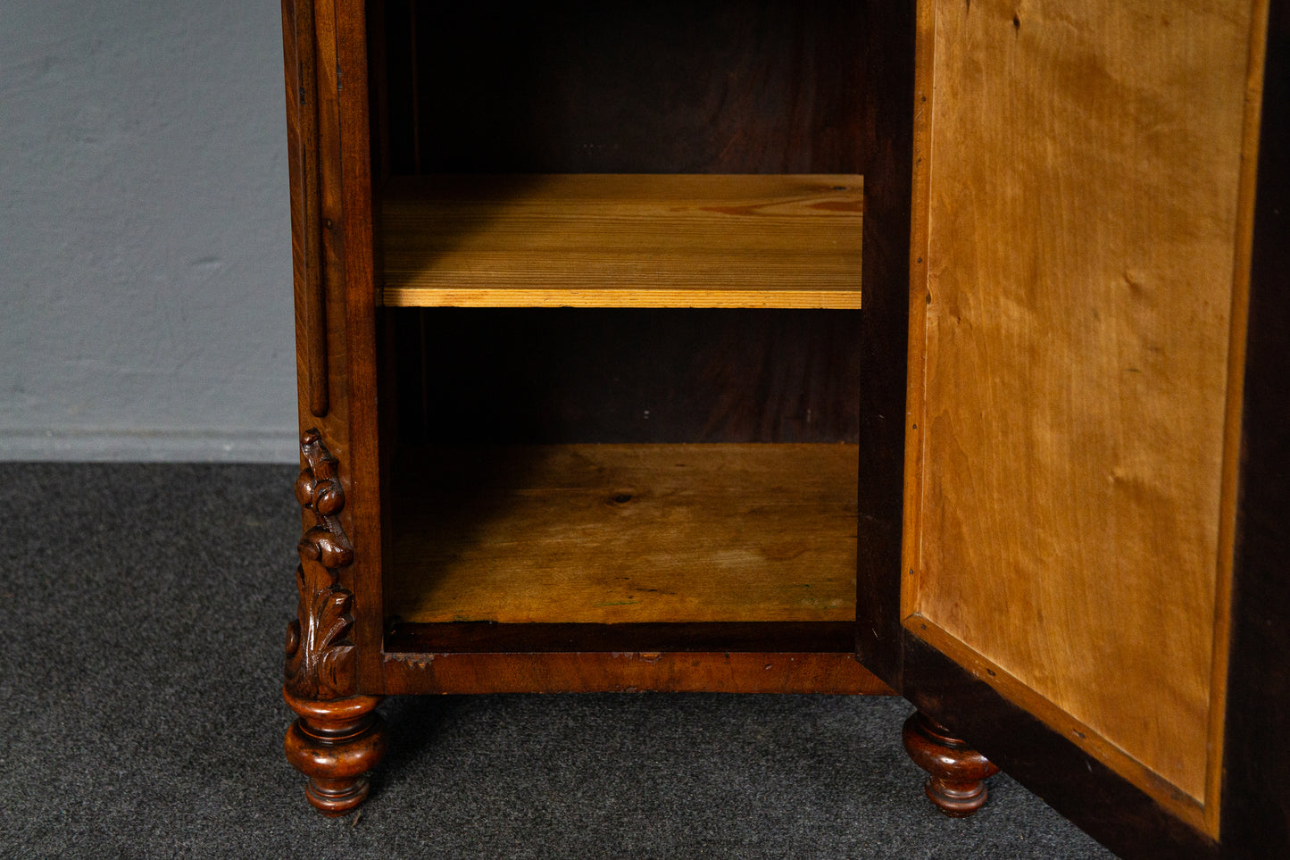 Schöner Louis Philippe Nachtschrank, Mitte des 19.Jahrhunderts - Nachttisch Kommode Regal Schrank Alt Antik MÖBLINGER