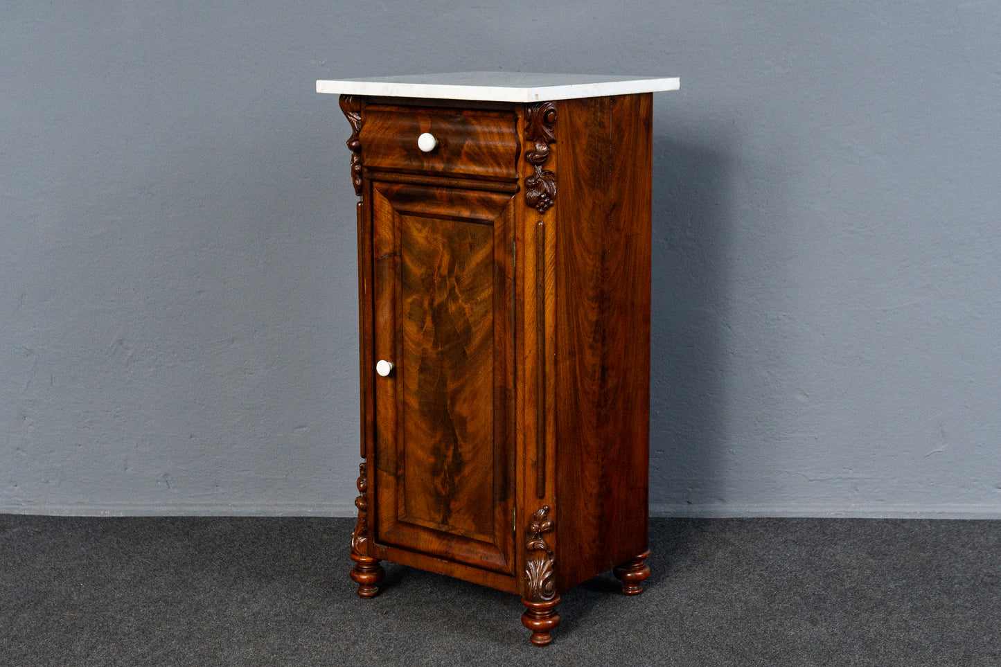 Schöner Louis Philippe Nachtschrank, Mitte des 19.Jahrhunderts - Nachttisch Kommode Regal Schrank Alt Antik MÖBLINGER