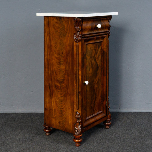 Schöner Louis Philippe Nachtschrank, Mitte des 19.Jahrhunderts - Nachttisch Kommode Regal Schrank Alt Antik MÖBLINGER