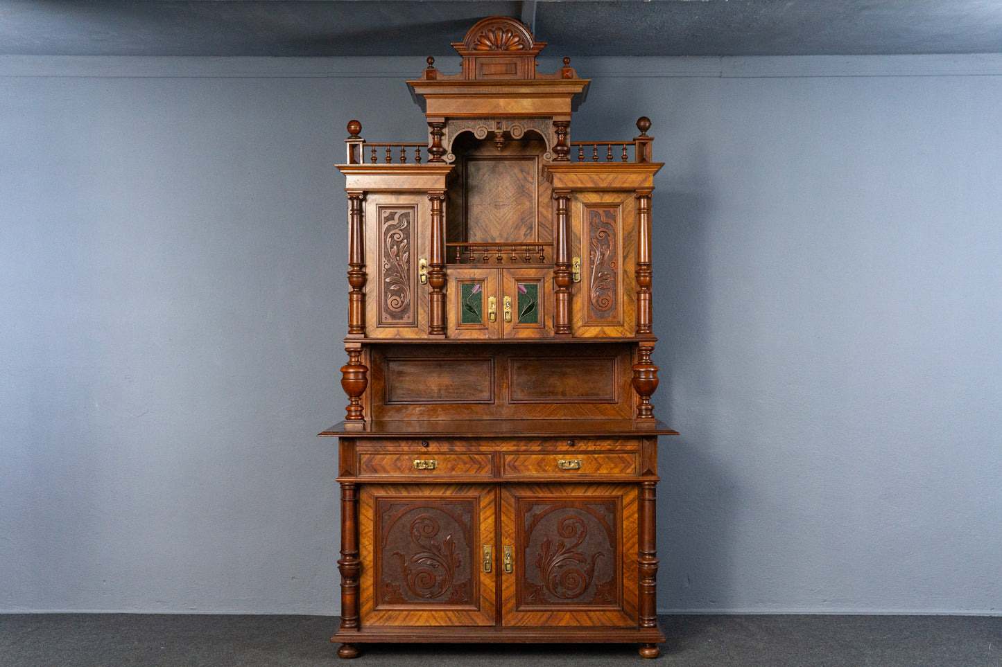 Gründerzeit Antik Buffet Anrichte Schrank Regal Kommode MÖBLINGER 2501_3007