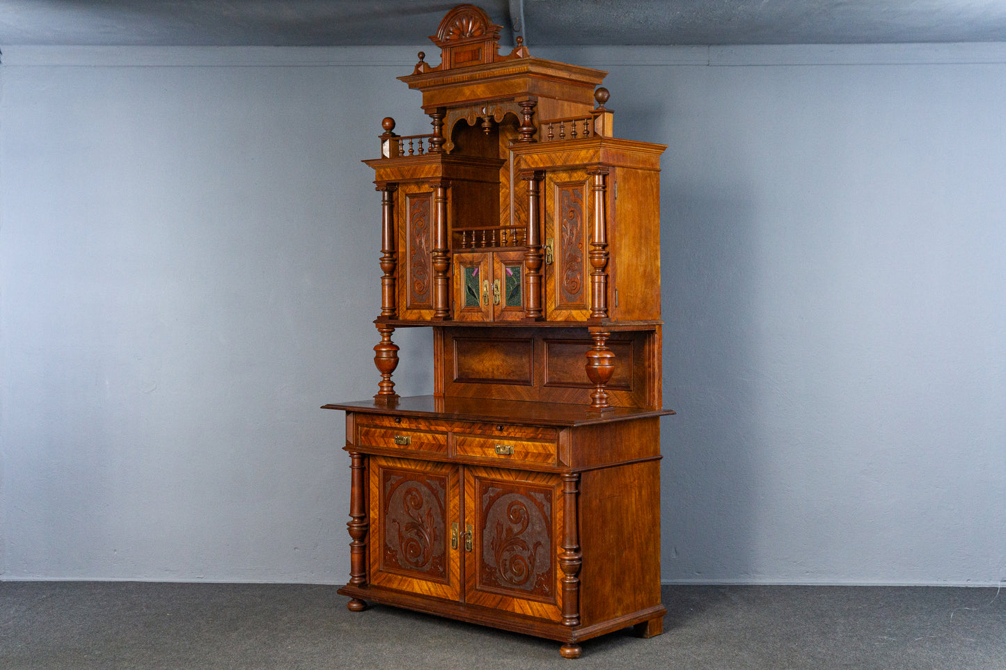 Gründerzeit Antik Buffet Anrichte Schrank Regal Kommode MÖBLINGER 2501_3007