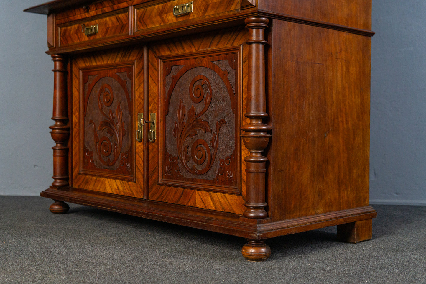 Gründerzeit Antik Buffet Anrichte Schrank Regal Kommode MÖBLINGER 2501_3007