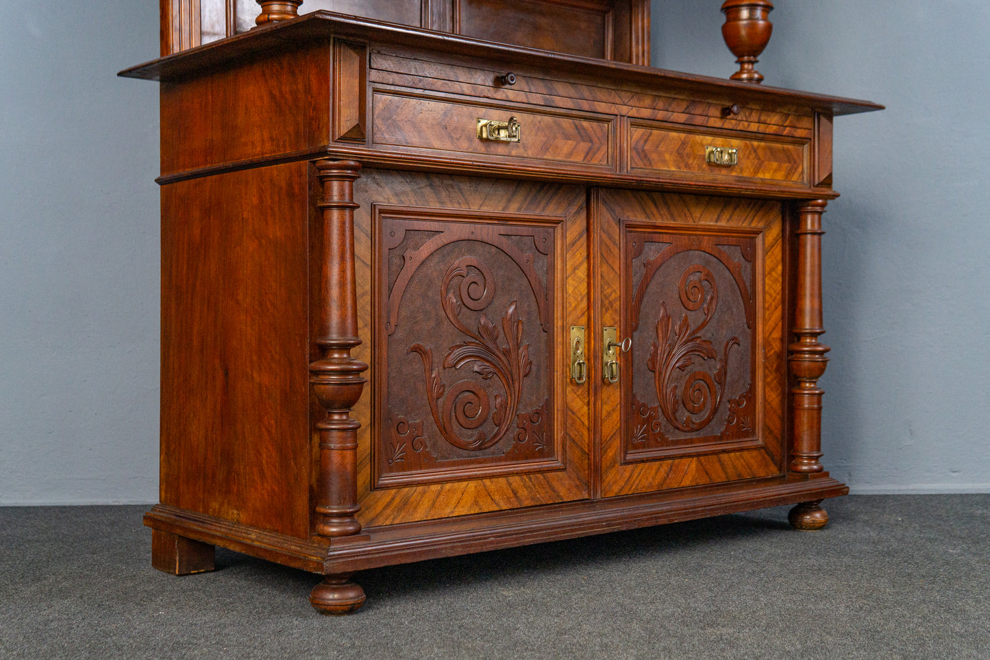 Gründerzeit Antik Buffet Anrichte Schrank Regal Kommode MÖBLINGER 2501_3007