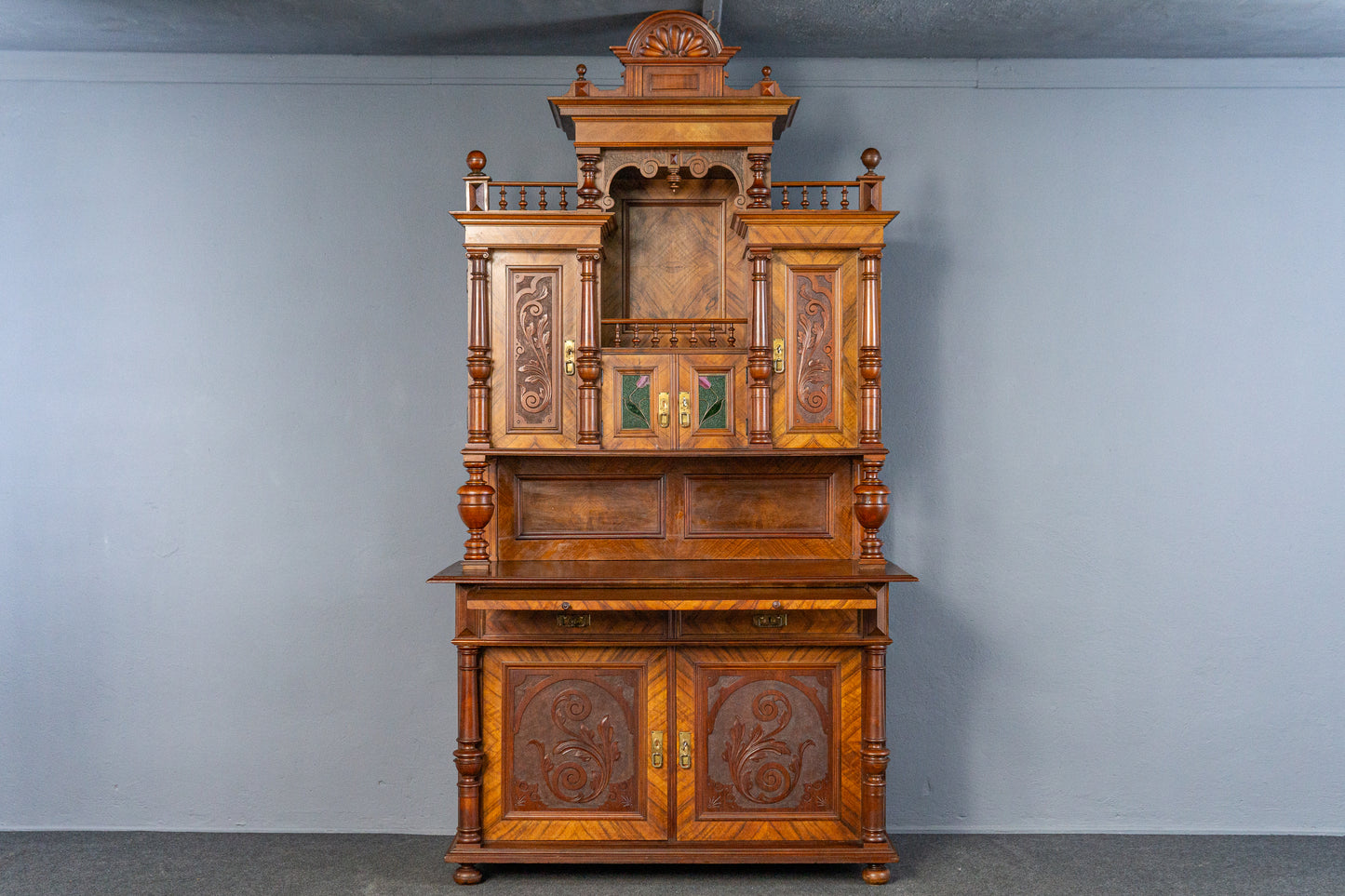 Gründerzeit Antik Buffet Anrichte Schrank Regal Kommode MÖBLINGER 2501_3007