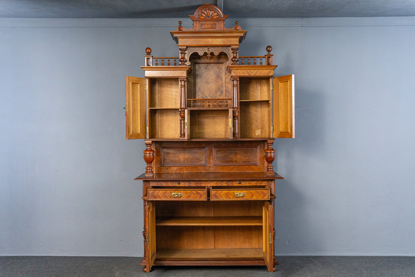 Gründerzeit Antik Buffet Anrichte Schrank Regal Kommode MÖBLINGER 2501_3007