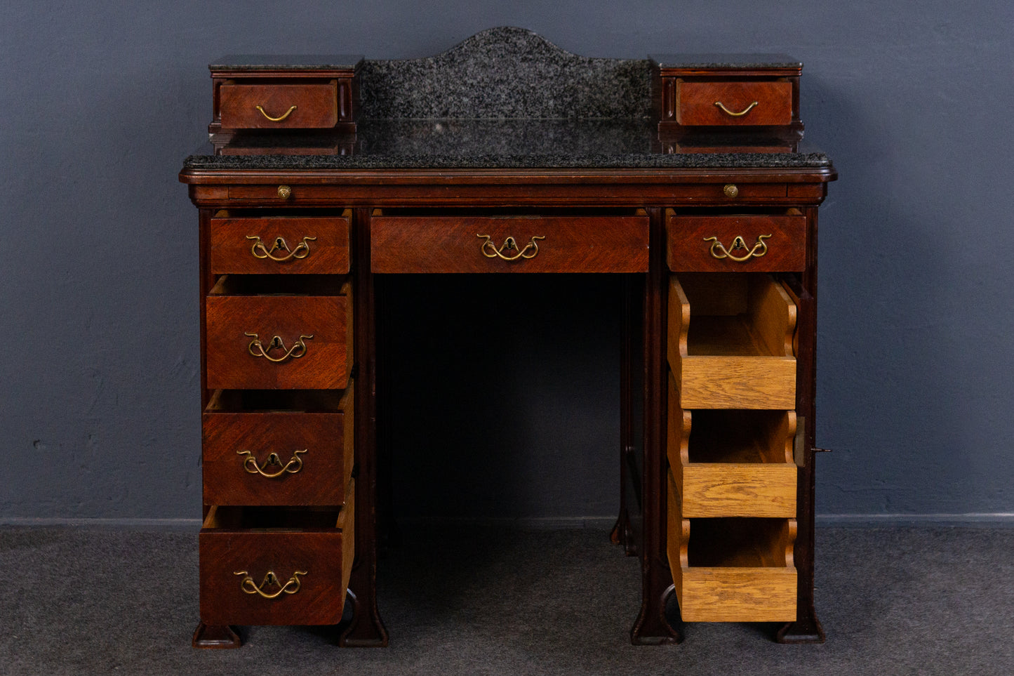 Schreibtisch Desk Tisch Schrank Kommode Regal Alt Antik MÖBLINGER 2407_0102