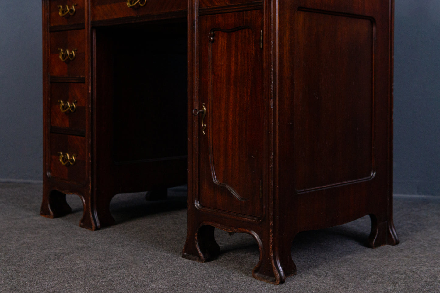 Schreibtisch Desk Tisch Schrank Kommode Regal Alt Antik MÖBLINGER 2407_0102