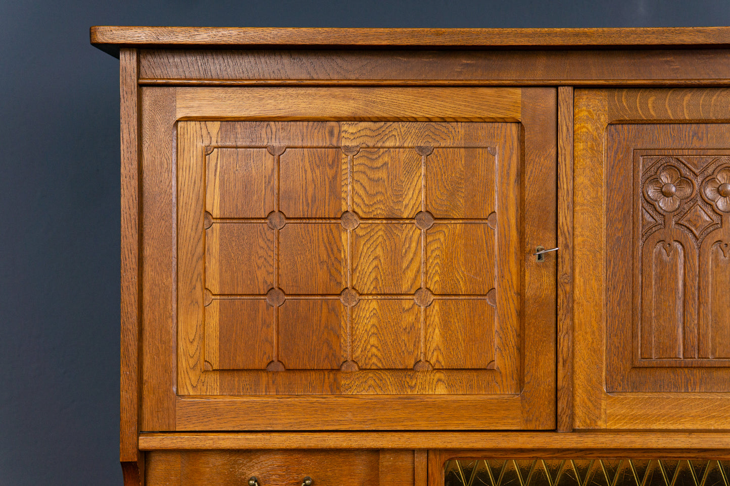 Vintage Sideboard Highboard Regal Schrank Kommode Eiche 2308_1704