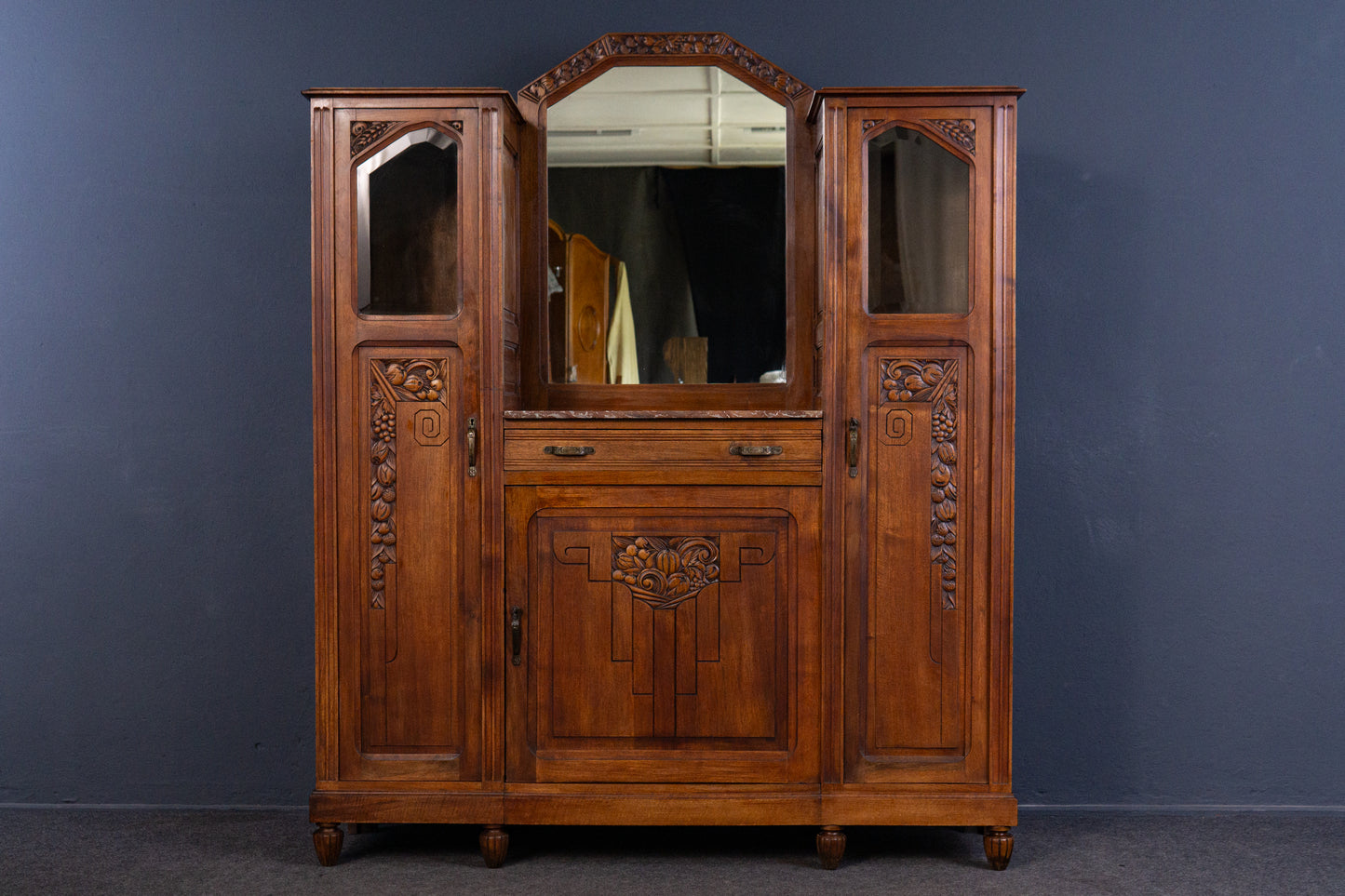 Anrichte Buffet Schrank Kommode Regal Vitrine Alt Antik MÖBLINGER 2407_0404