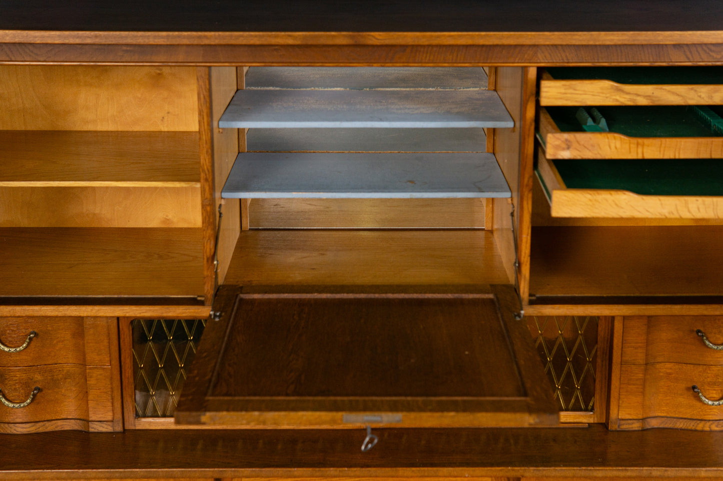 Vintage Sideboard Highboard Regal Schrank Kommode Eiche 2308_1704