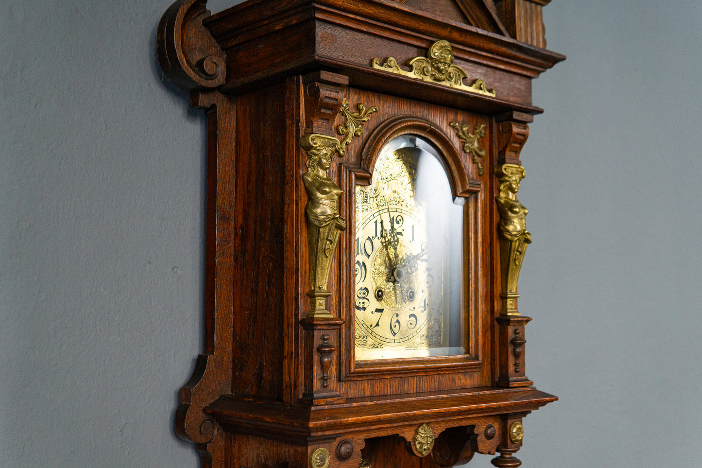 Gustav Becker Wanduhr Freischwinger Regulator Uhr Antik MÖBLINGER 2502_0602
