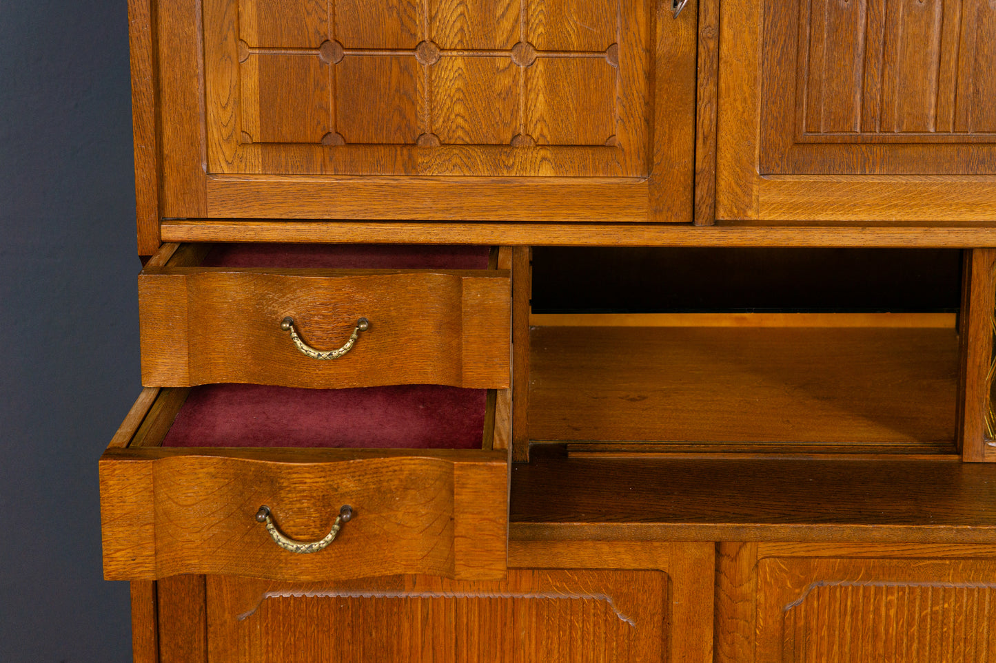Vintage Sideboard Highboard Regal Schrank Kommode Eiche 2308_1704