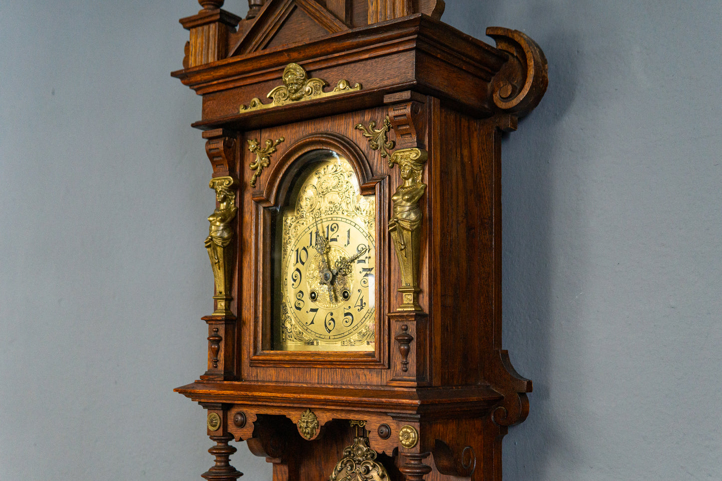 Gustav Becker Wanduhr Freischwinger Regulator Uhr Antik MÖBLINGER 2502_0602