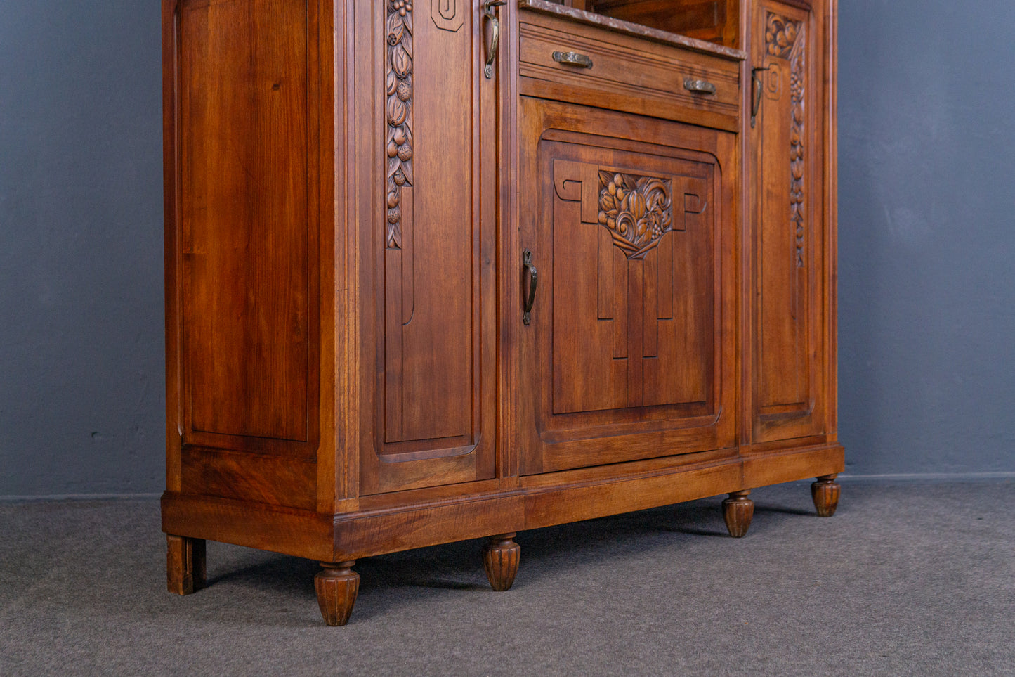Anrichte Buffet Schrank Kommode Regal Vitrine Alt Antik MÖBLINGER 2407_0404