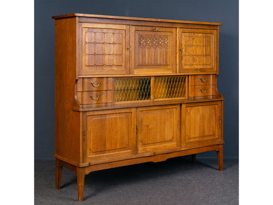 Vintage Sideboard Highboard Regal Schrank Kommode Eiche 2308_1704