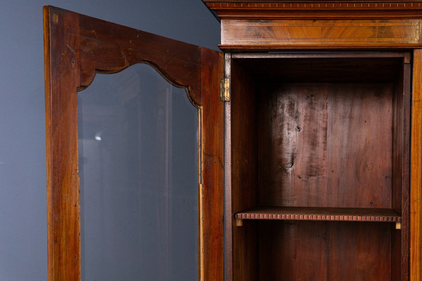 engl. Bücherschrank Buffet Vitrine Schrank Büro Alt Antik 2308_1705