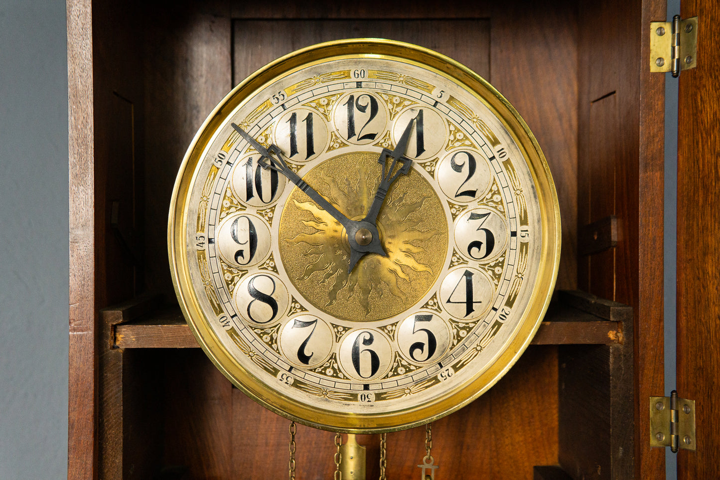 Elegante Gründerzeit Standuhr, zweite Hälfte des 19.Jahrhunderts - Clock Zeit Uhr Antik Alt MÖBLINGER