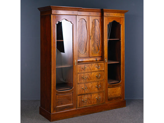 engl. Bücherschrank Buffet Vitrine Schrank Büro Alt Antik 2308_1705