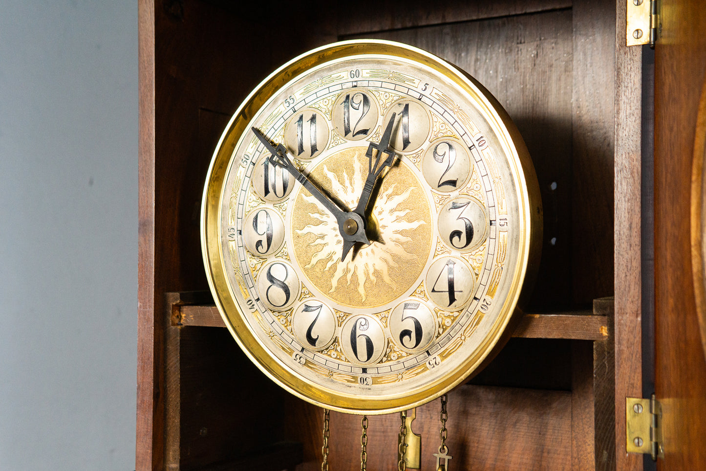 Elegante Gründerzeit Standuhr, zweite Hälfte des 19.Jahrhunderts - Clock Zeit Uhr Antik Alt MÖBLINGER