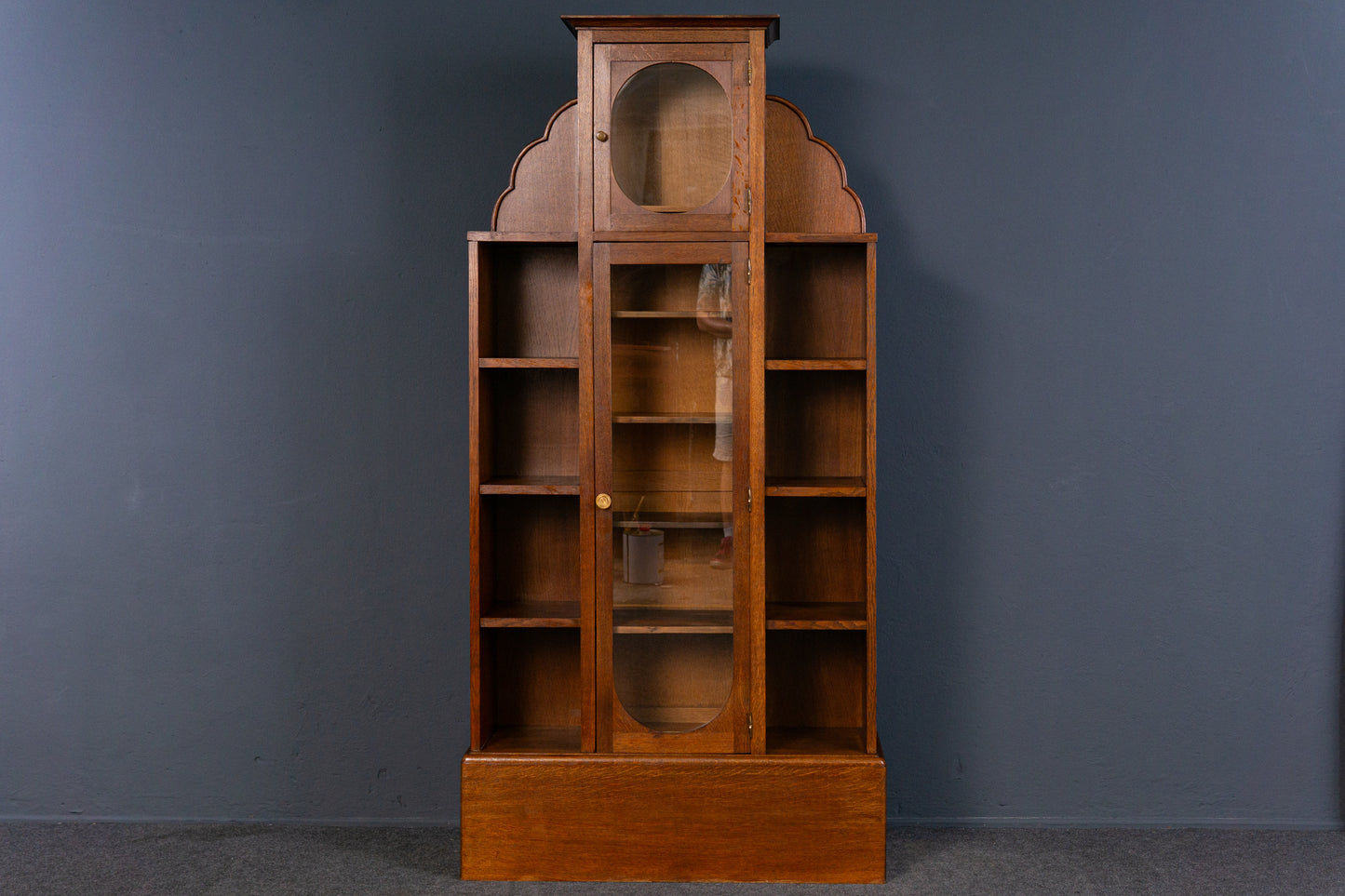Bücher Regal Vitrine Schrank Kommode Buffet Alt Antik 2308_2101