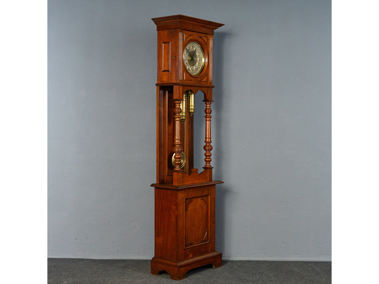 Elegante Gründerzeit Standuhr, zweite Hälfte des 19.Jahrhunderts - Clock Zeit Uhr Antik Alt MÖBLINGER