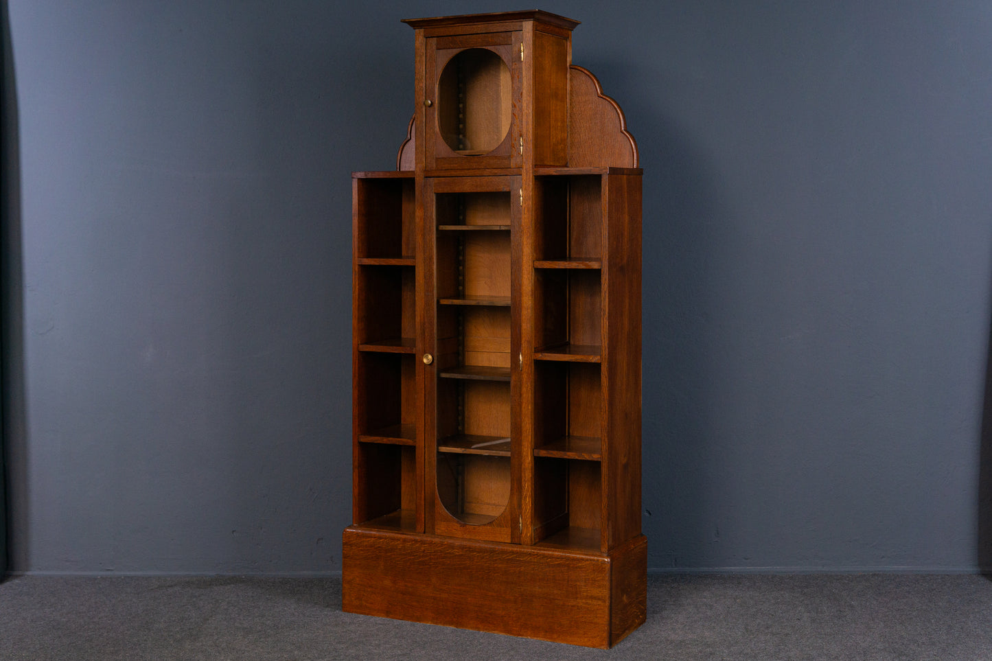Bücher Regal Vitrine Schrank Kommode Buffet Alt Antik 2308_2101