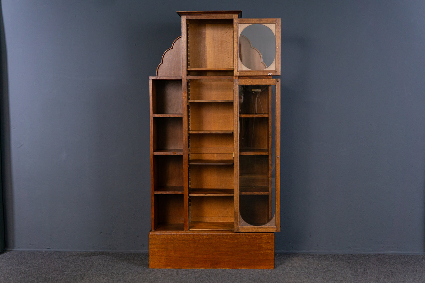 Bücher Regal Vitrine Schrank Kommode Buffet Alt Antik 2308_2101