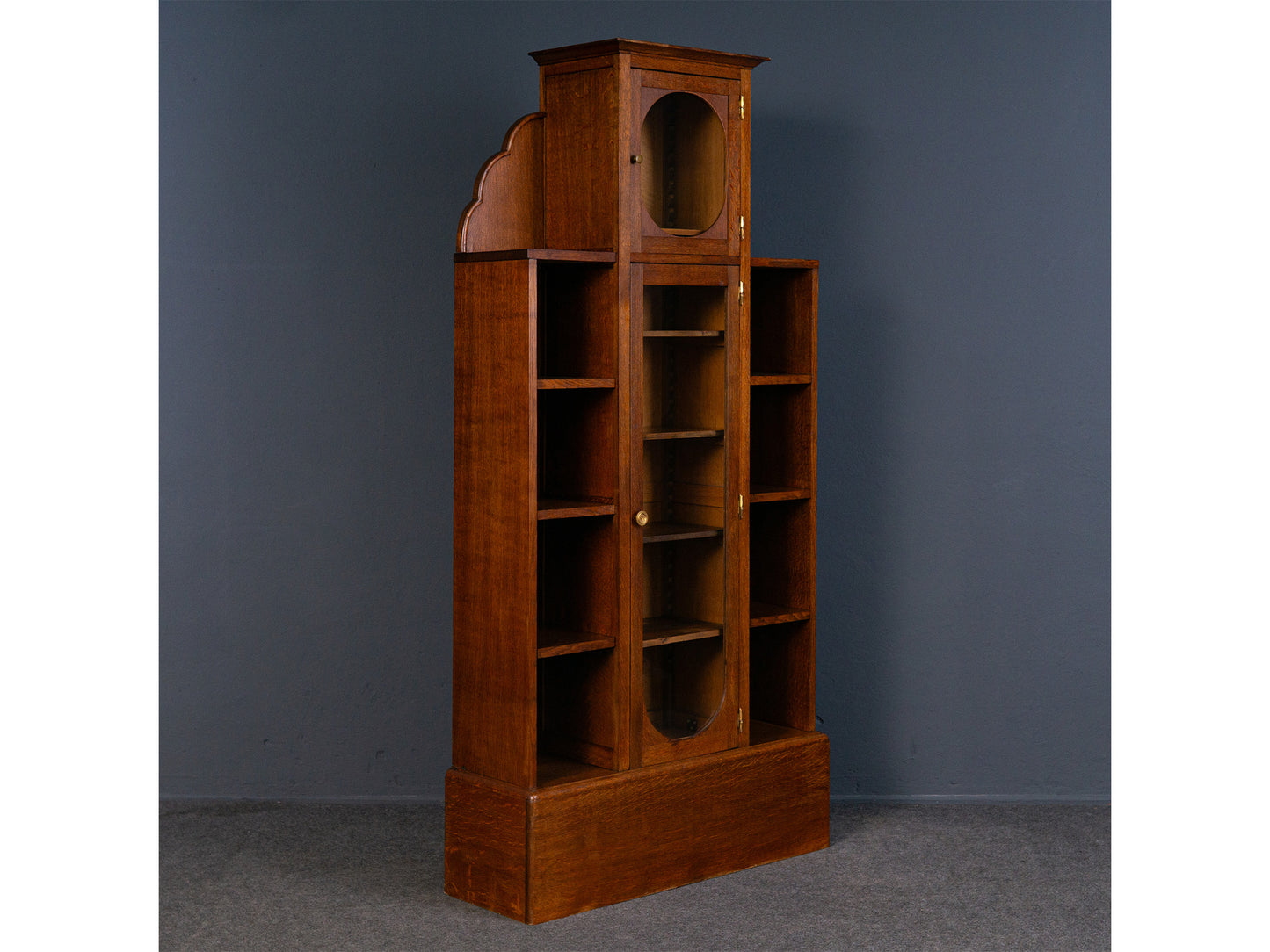 Bücher Regal Vitrine Schrank Kommode Buffet Alt Antik 2308_2101