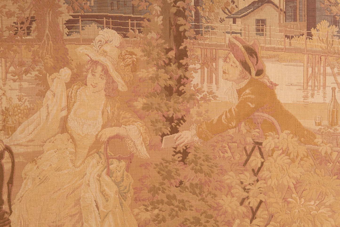 Wandteppich 188x149 Gobelin Gemälde Tapisserie Bild Antik MÖBLINGER 2407_0903