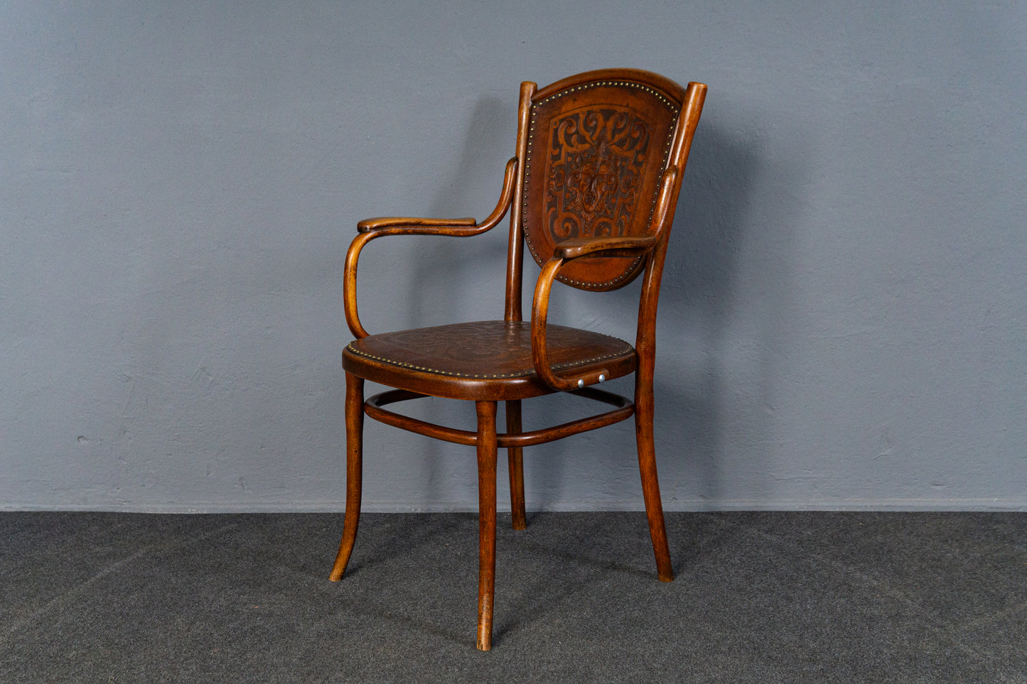 Armlehnenstuhl Stuhl Sessel Antik THONET Tisch Vintage MÖBLINGER 2502_1902