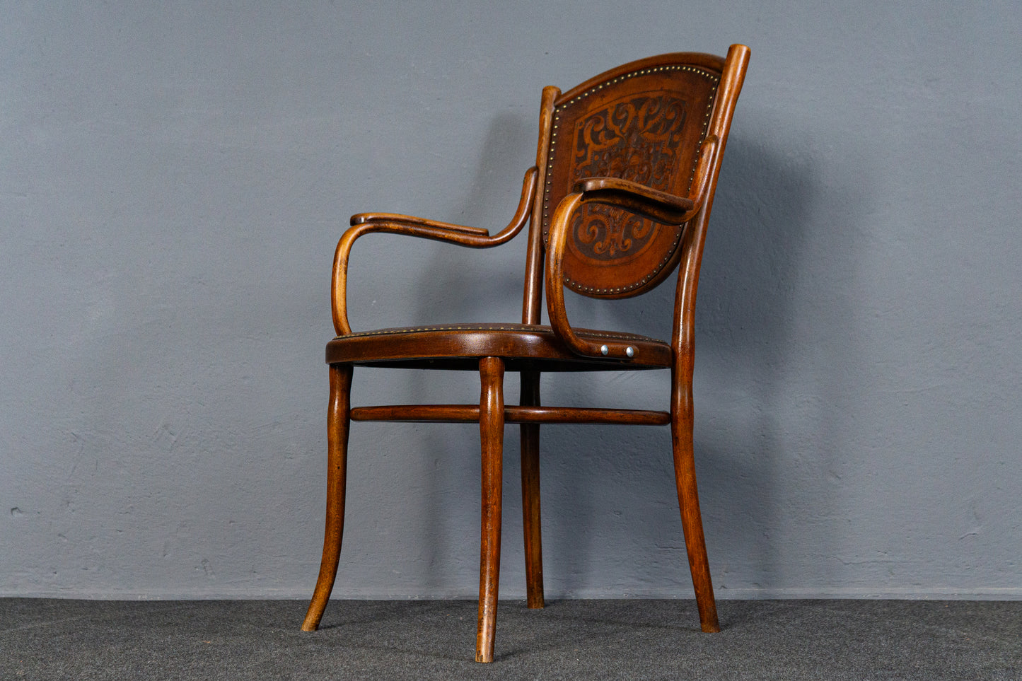 Armlehnenstuhl Stuhl Sessel Antik THONET Tisch Vintage MÖBLINGER 2502_1902