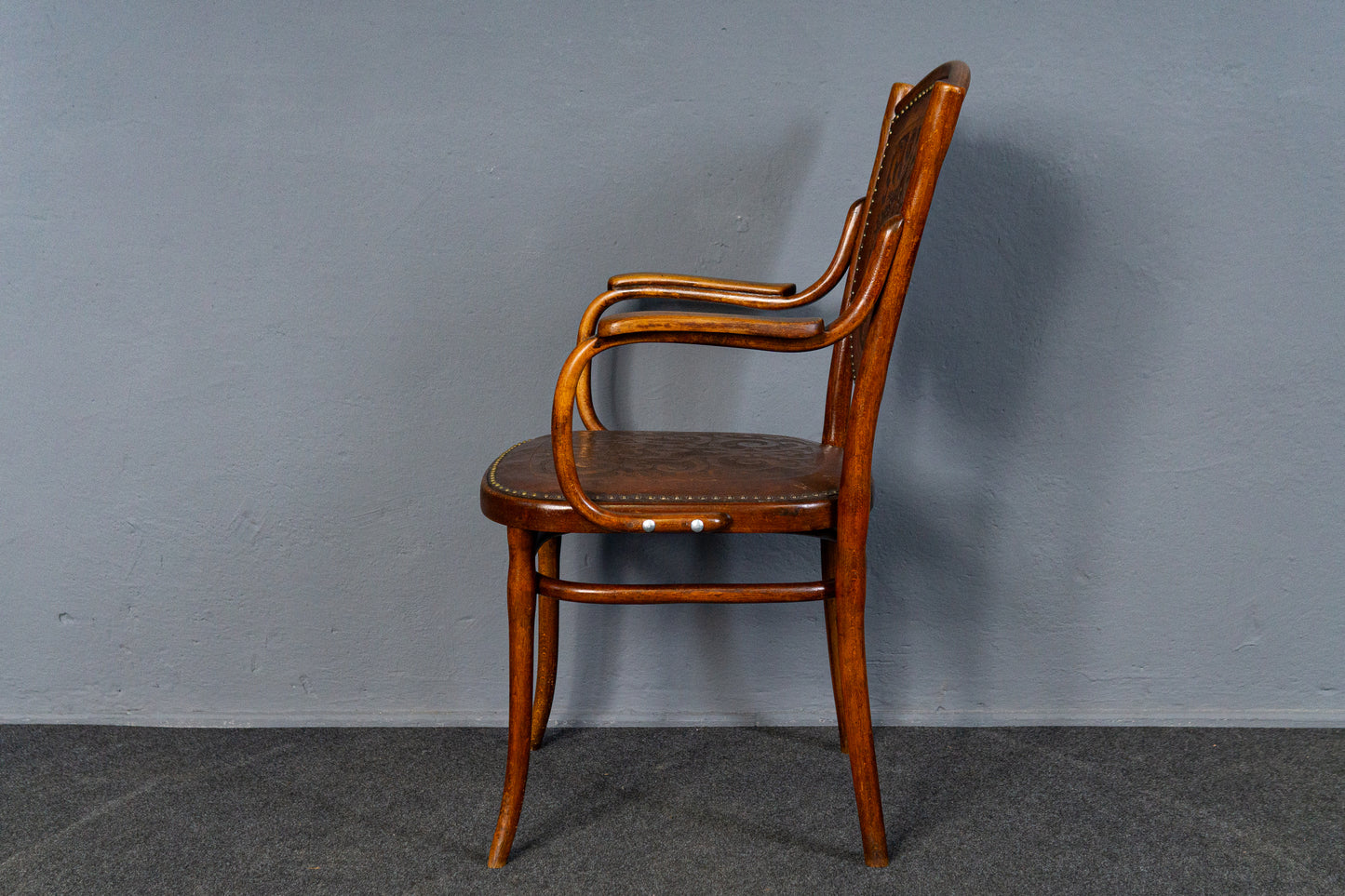 Armlehnenstuhl Stuhl Sessel Antik THONET Tisch Vintage MÖBLINGER 2502_1902