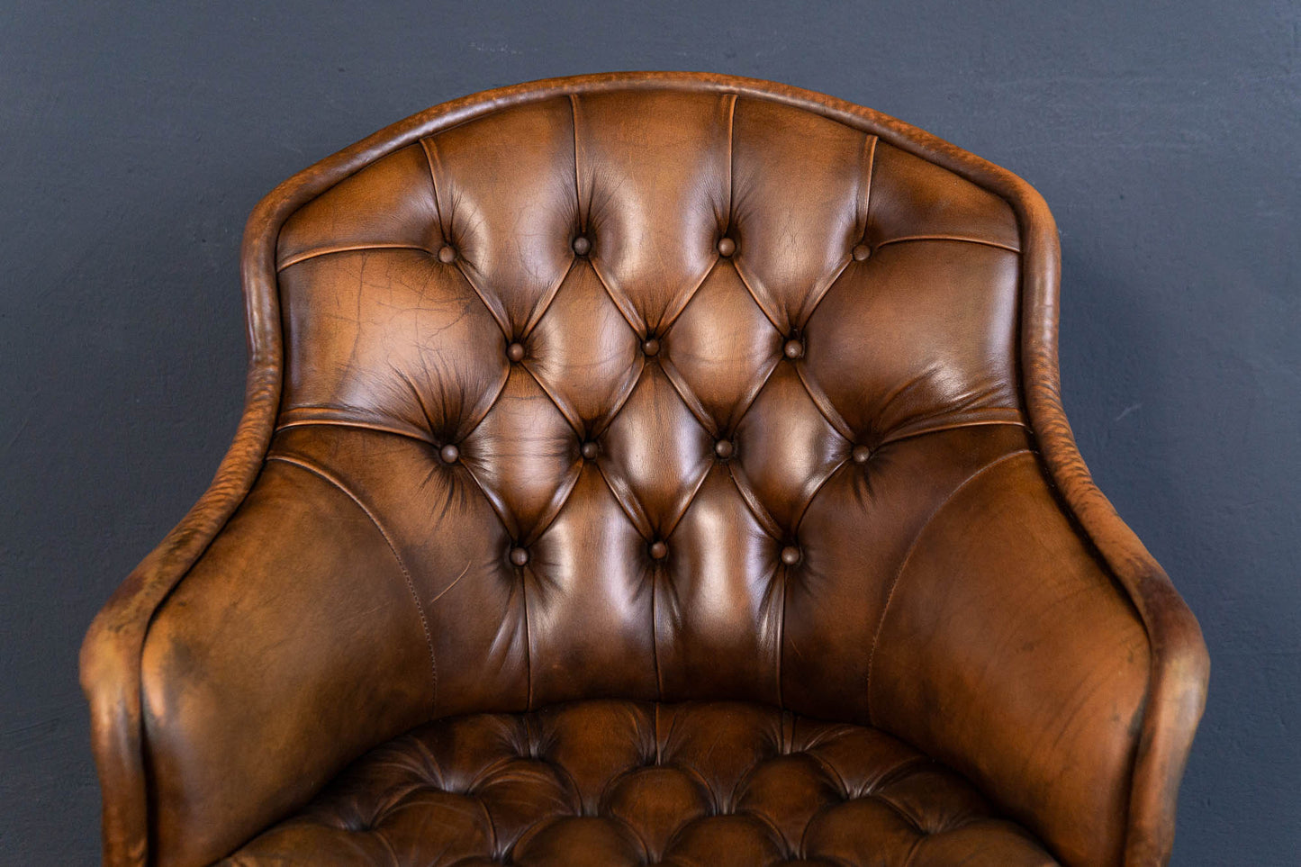 Chesterfield Stuhl Drehstuhl Tisch Sekretär Alt Vintage MÖBLINGER 2407_2902