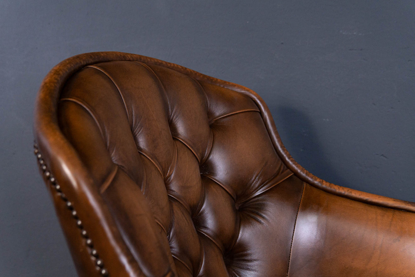 Chesterfield Stuhl Drehstuhl Tisch Sekretär Alt Vintage MÖBLINGER 2407_2902