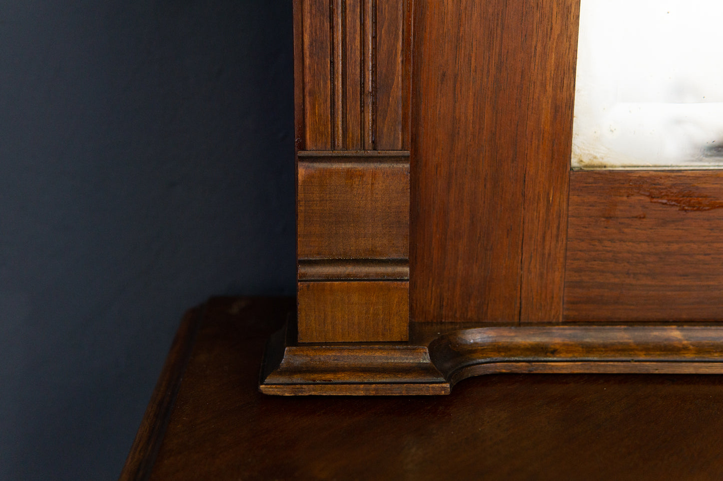 Spiegelaufsatz Spiegel Mirror Flur Garderobe Alt Antik 2207_0503