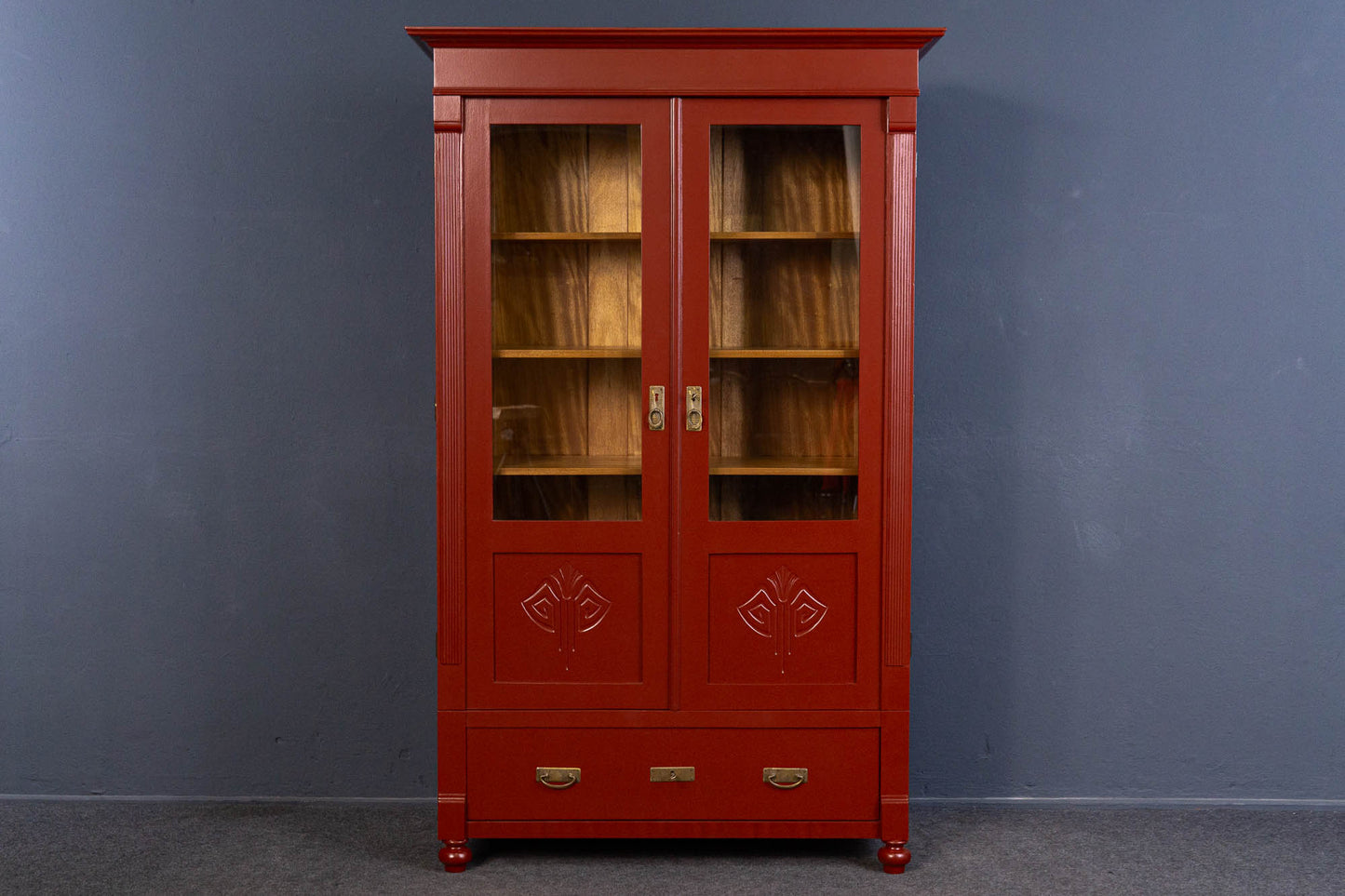 aufgearbeiteter Bücherschrank Schrank Regal Alt Antik MÖBLINGER 2408_0104