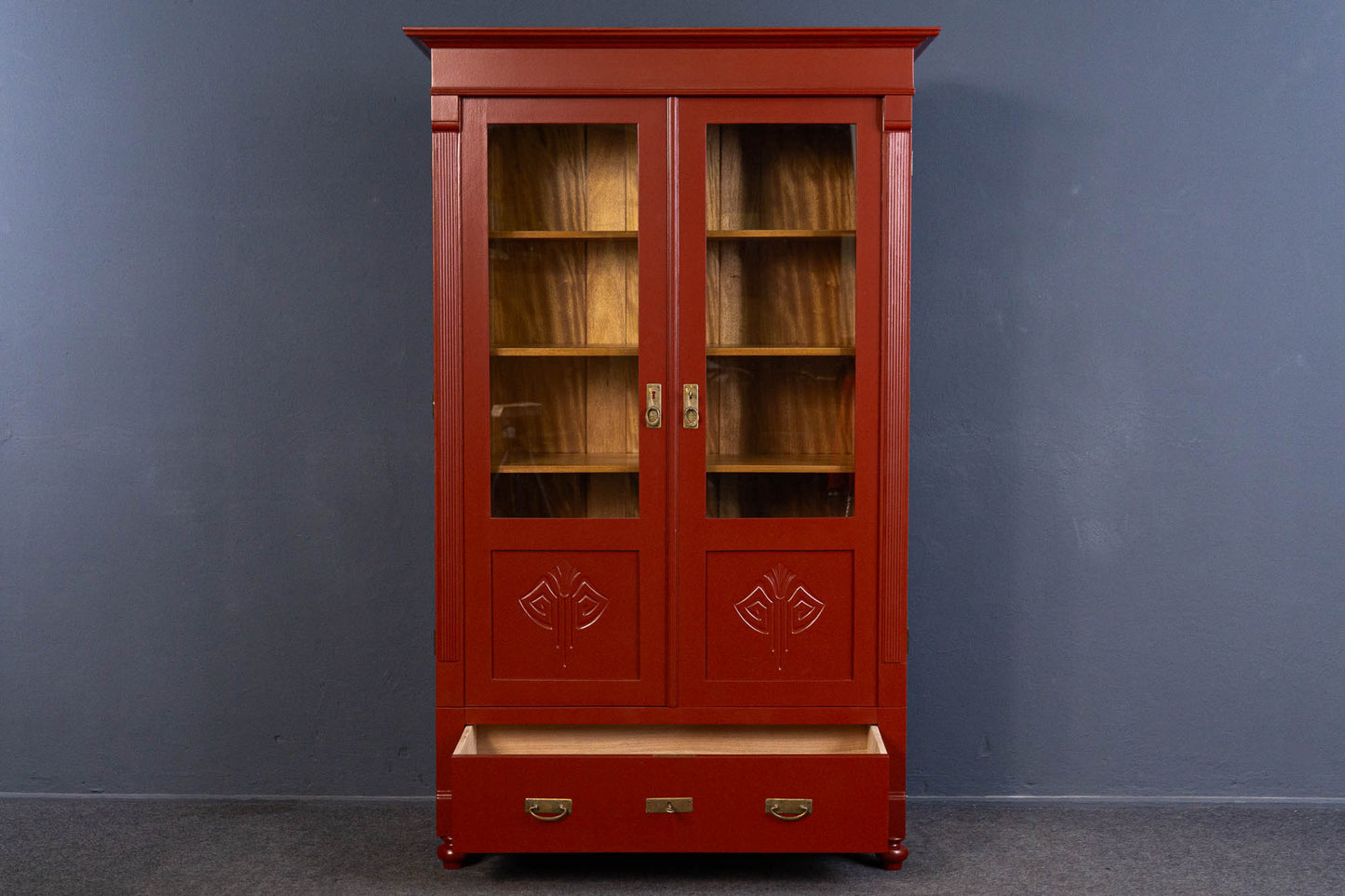aufgearbeiteter Bücherschrank Schrank Regal Alt Antik MÖBLINGER 2408_0104