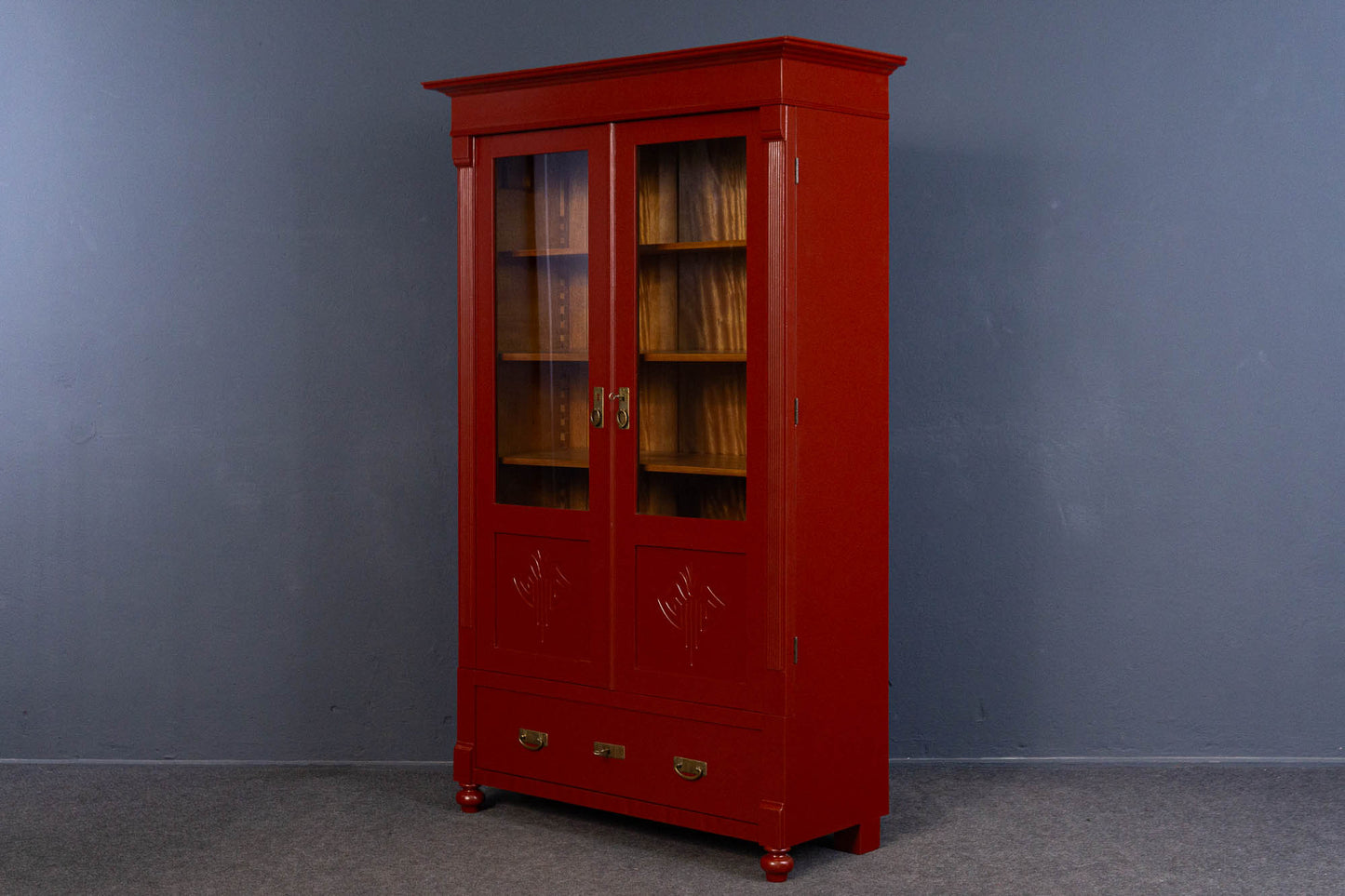aufgearbeiteter Bücherschrank Schrank Regal Alt Antik MÖBLINGER 2408_0104