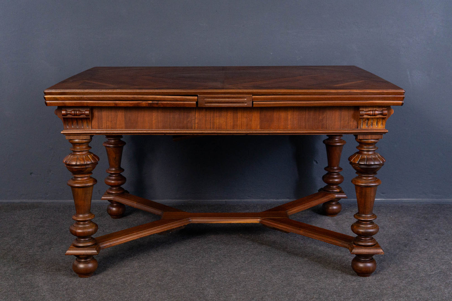 Kulissentisch Tisch Table Tafel Bank Stuhl Alt Antik MÖBLINGER 2408_0105