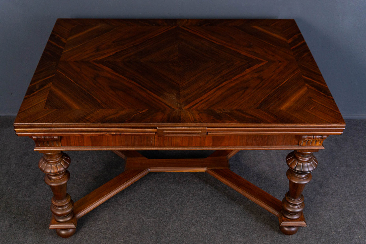 Kulissentisch Tisch Table Tafel Bank Stuhl Alt Antik MÖBLINGER 2408_0105