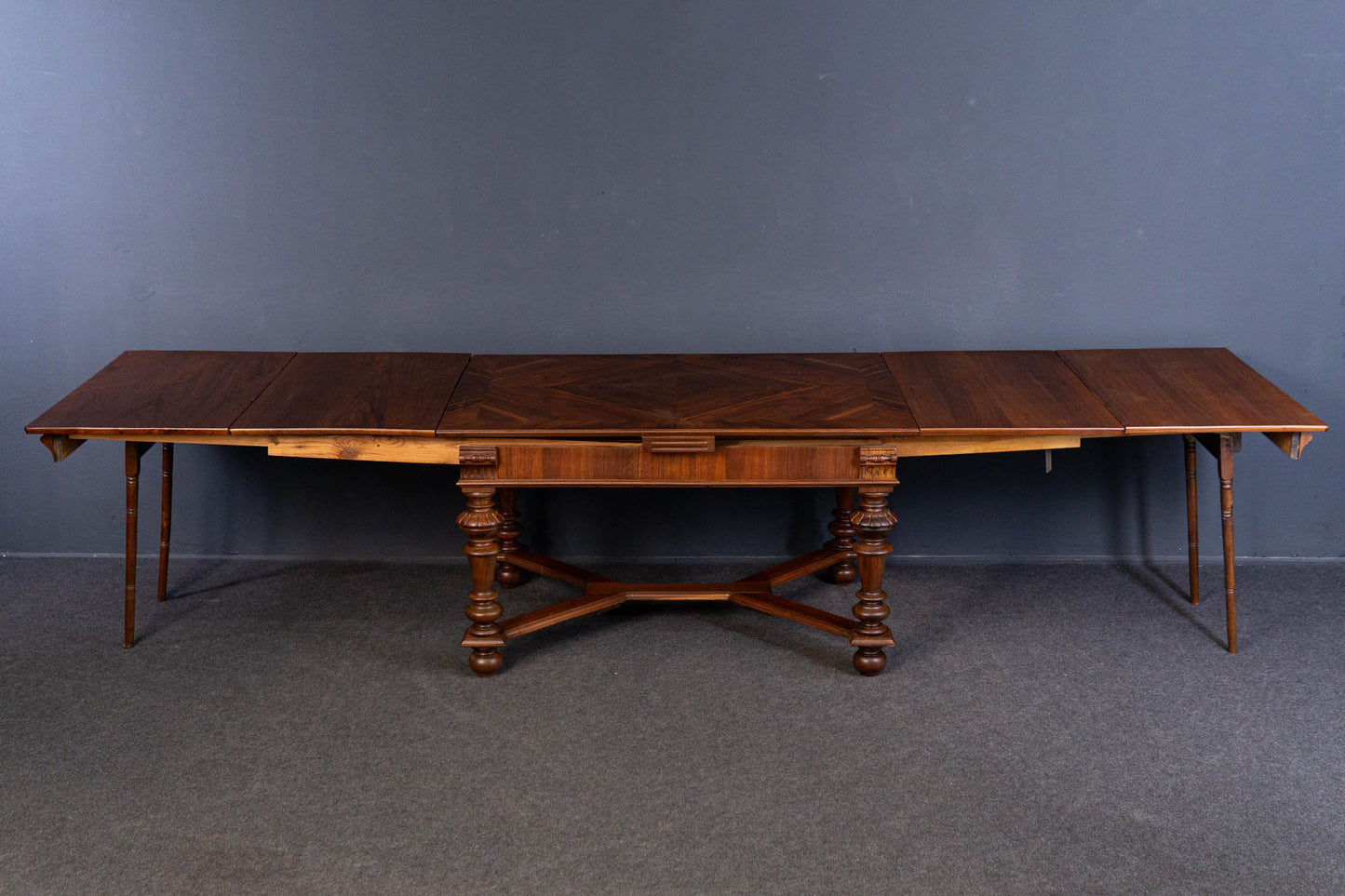 Kulissentisch Tisch Table Tafel Bank Stuhl Alt Antik MÖBLINGER 2408_0105