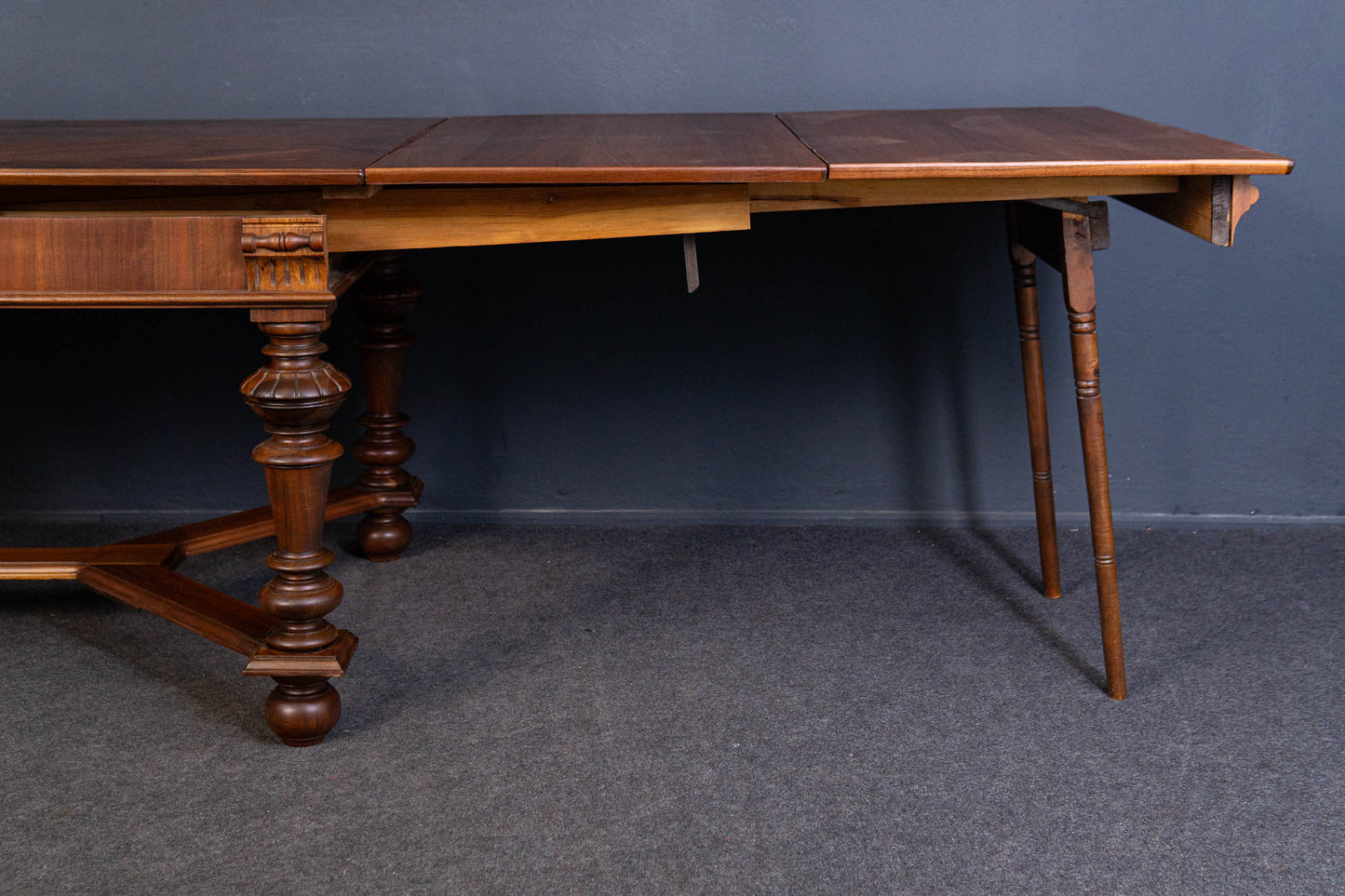 Kulissentisch Tisch Table Tafel Bank Stuhl Alt Antik MÖBLINGER 2408_0105